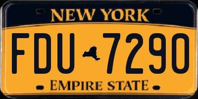 NY license plate FDU7290
