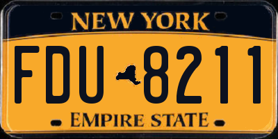 NY license plate FDU8211