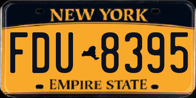 NY license plate FDU8395