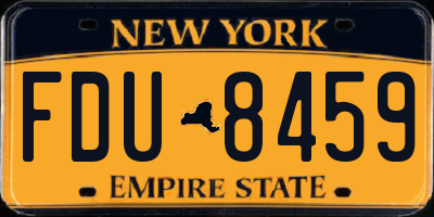 NY license plate FDU8459
