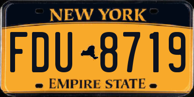 NY license plate FDU8719