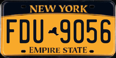 NY license plate FDU9056