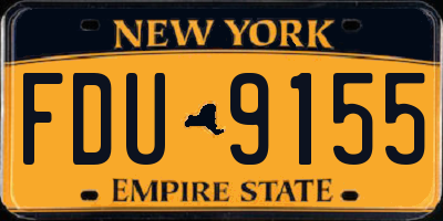 NY license plate FDU9155
