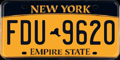 NY license plate FDU9620