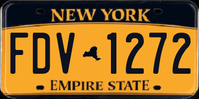 NY license plate FDV1272