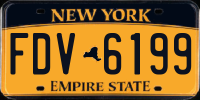 NY license plate FDV6199