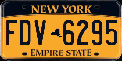 NY license plate FDV6295
