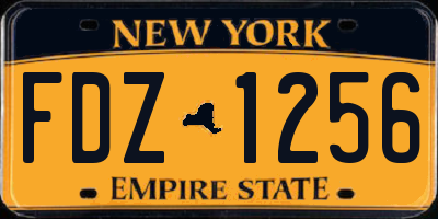 NY license plate FDZ1256