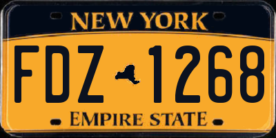 NY license plate FDZ1268