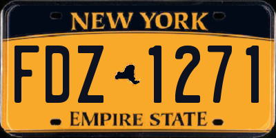 NY license plate FDZ1271