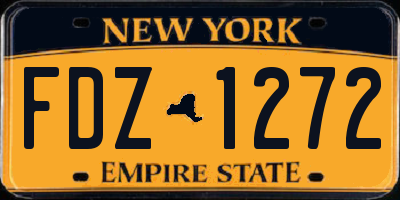 NY license plate FDZ1272