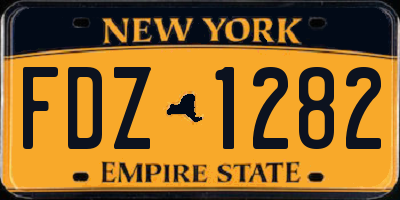 NY license plate FDZ1282