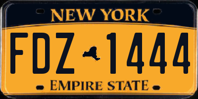 NY license plate FDZ1444