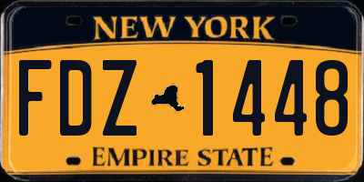 NY license plate FDZ1448