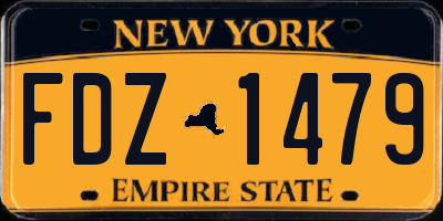 NY license plate FDZ1479