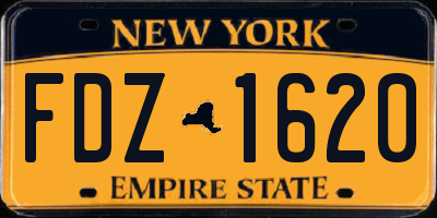 NY license plate FDZ1620