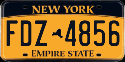 NY license plate FDZ4856