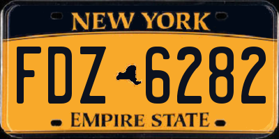 NY license plate FDZ6282