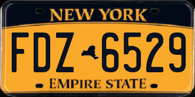 NY license plate FDZ6529