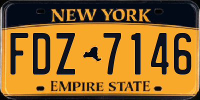 NY license plate FDZ7146
