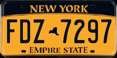 NY license plate FDZ7297