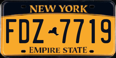 NY license plate FDZ7719
