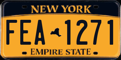NY license plate FEA1271