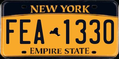 NY license plate FEA1330