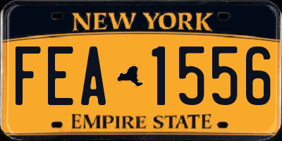 NY license plate FEA1556