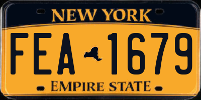NY license plate FEA1679