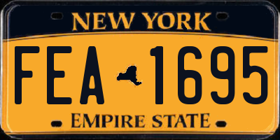 NY license plate FEA1695
