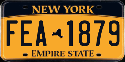 NY license plate FEA1879