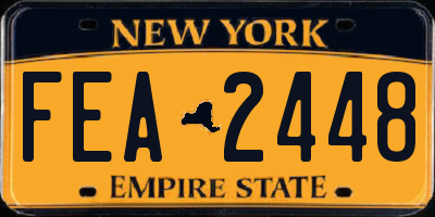NY license plate FEA2448
