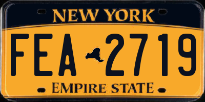 NY license plate FEA2719