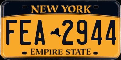 NY license plate FEA2944
