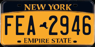 NY license plate FEA2946