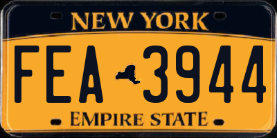 NY license plate FEA3944