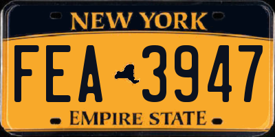 NY license plate FEA3947