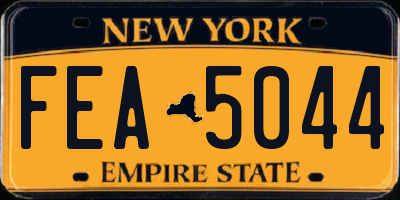 NY license plate FEA5044
