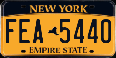 NY license plate FEA5440