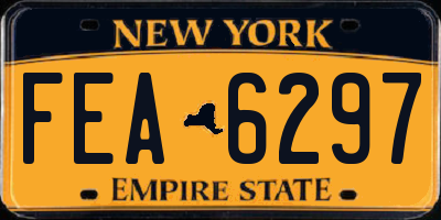 NY license plate FEA6297