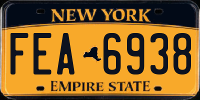 NY license plate FEA6938