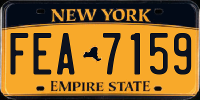NY license plate FEA7159