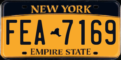 NY license plate FEA7169