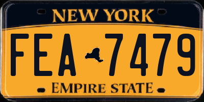 NY license plate FEA7479