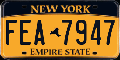 NY license plate FEA7947