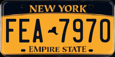 NY license plate FEA7970