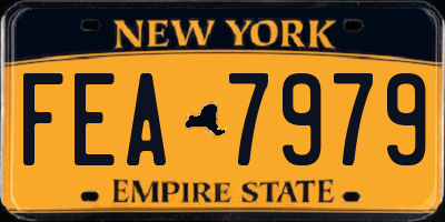 NY license plate FEA7979
