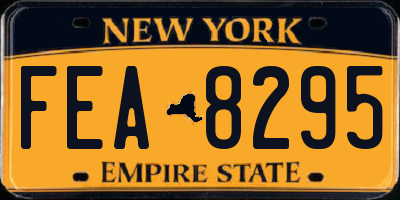 NY license plate FEA8295