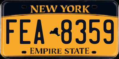 NY license plate FEA8359